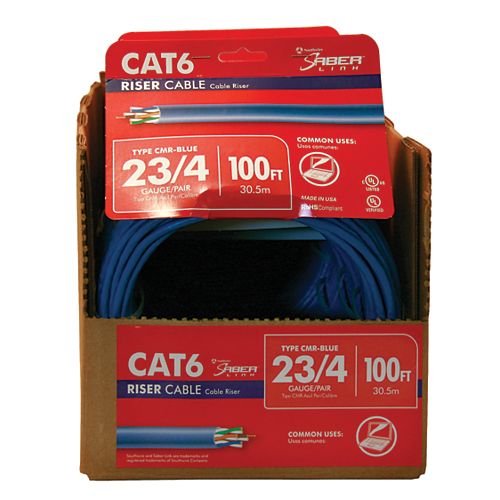 23/4 CAT6e 30M Networking Cable - Blue