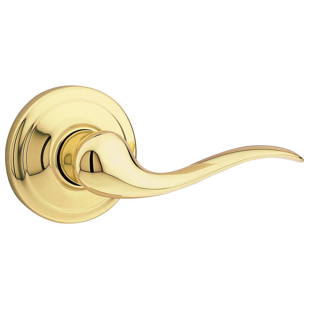 Weiser Toluca Polished Brass Passage Lever The Home Depot Canada