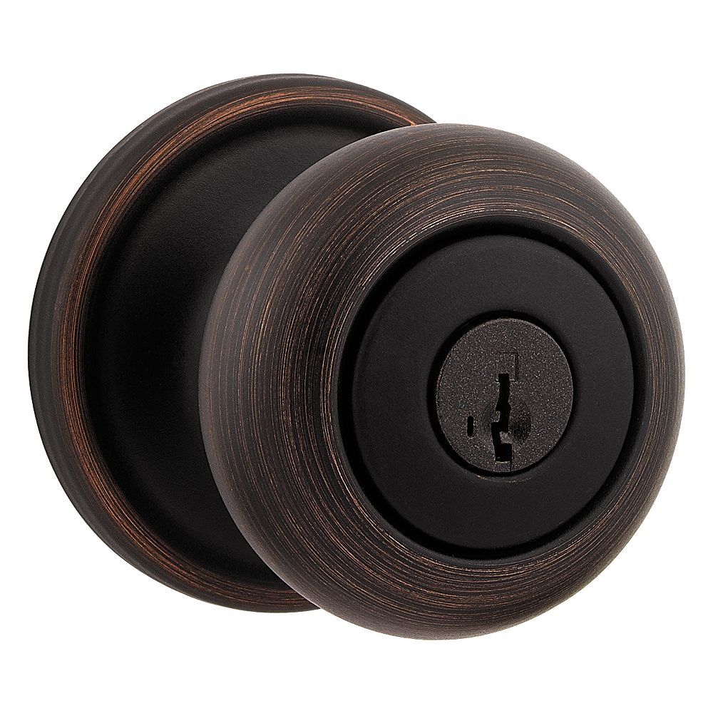 Weiser Hancock Bronze Entry Knob The Home Depot Canada