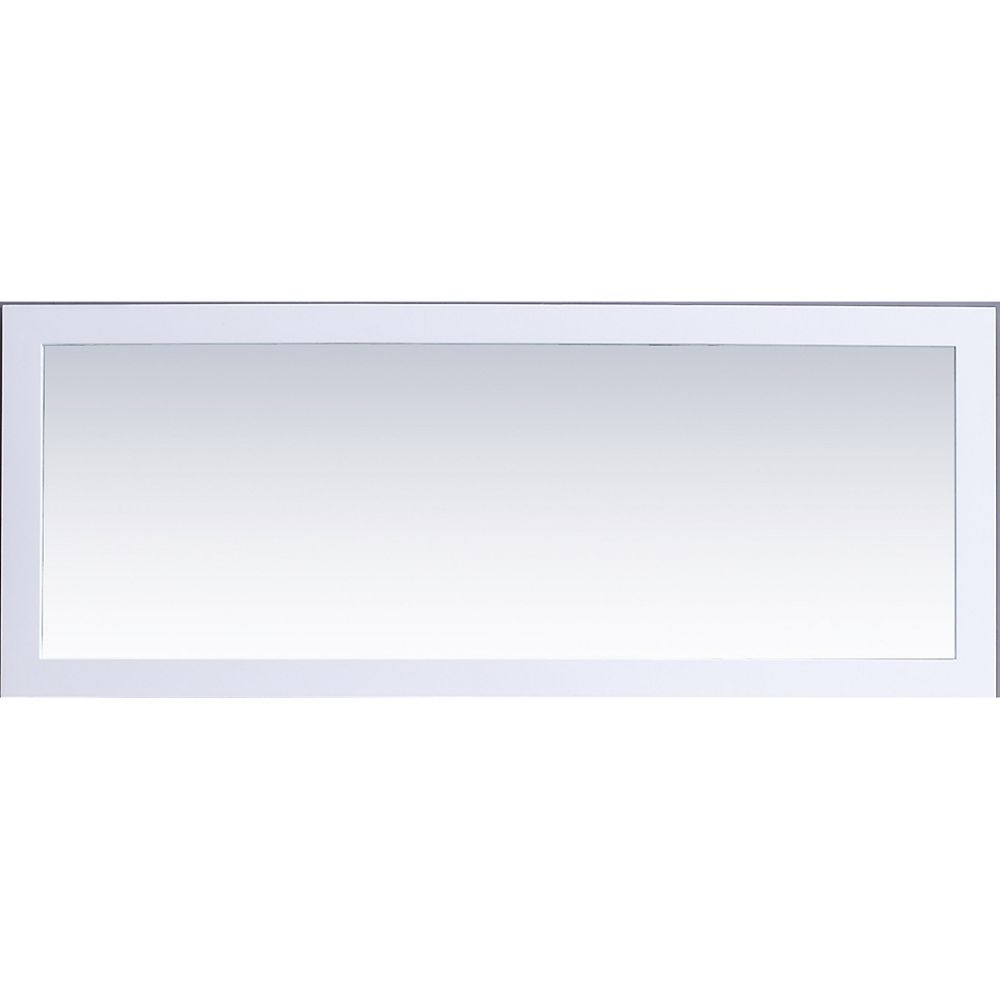Malta Bath Courtyard Buckingham Mirror 60 Inch x 24 Inch White Frame The Home Depot Canada