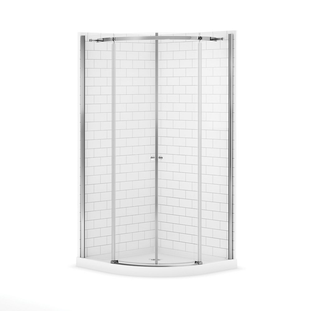 MAAX Magnolia 38inch x 38inch x 77inch Round Shower Stall The Home