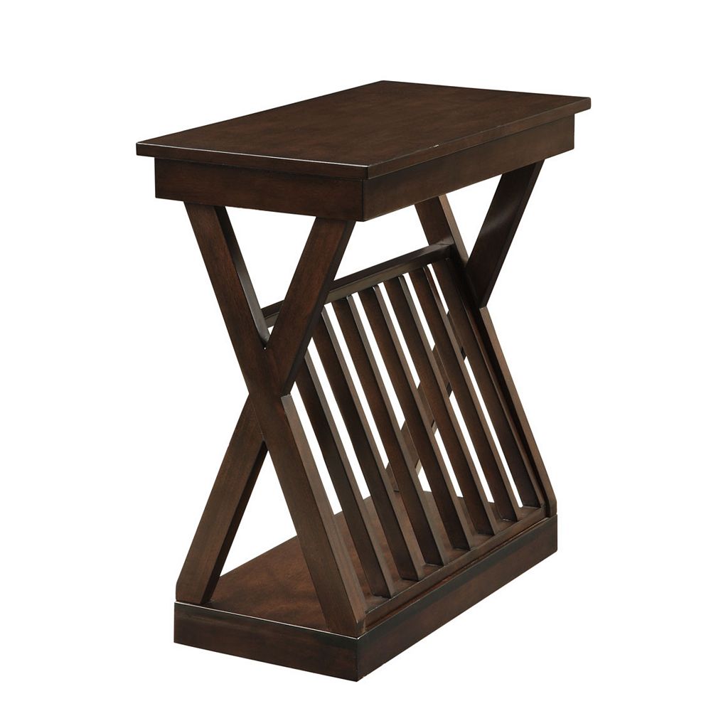 Monarch Specialties Accent Table Cappuccino Veneer The Home Depot