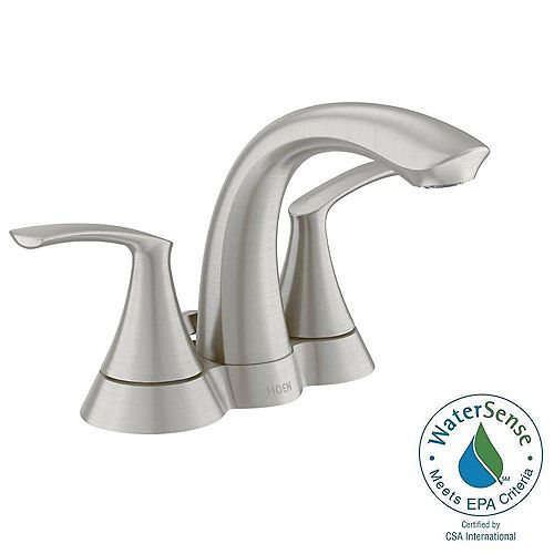 Darcy 4-inch Centerset 2-Handle Bathroom Faucet in Spot Resist Brushed Nickel