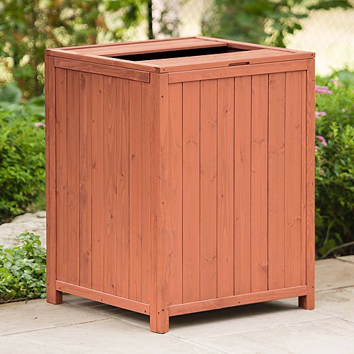 Leisure Season 0.35 cu. ft. Patio Trash Receptacle