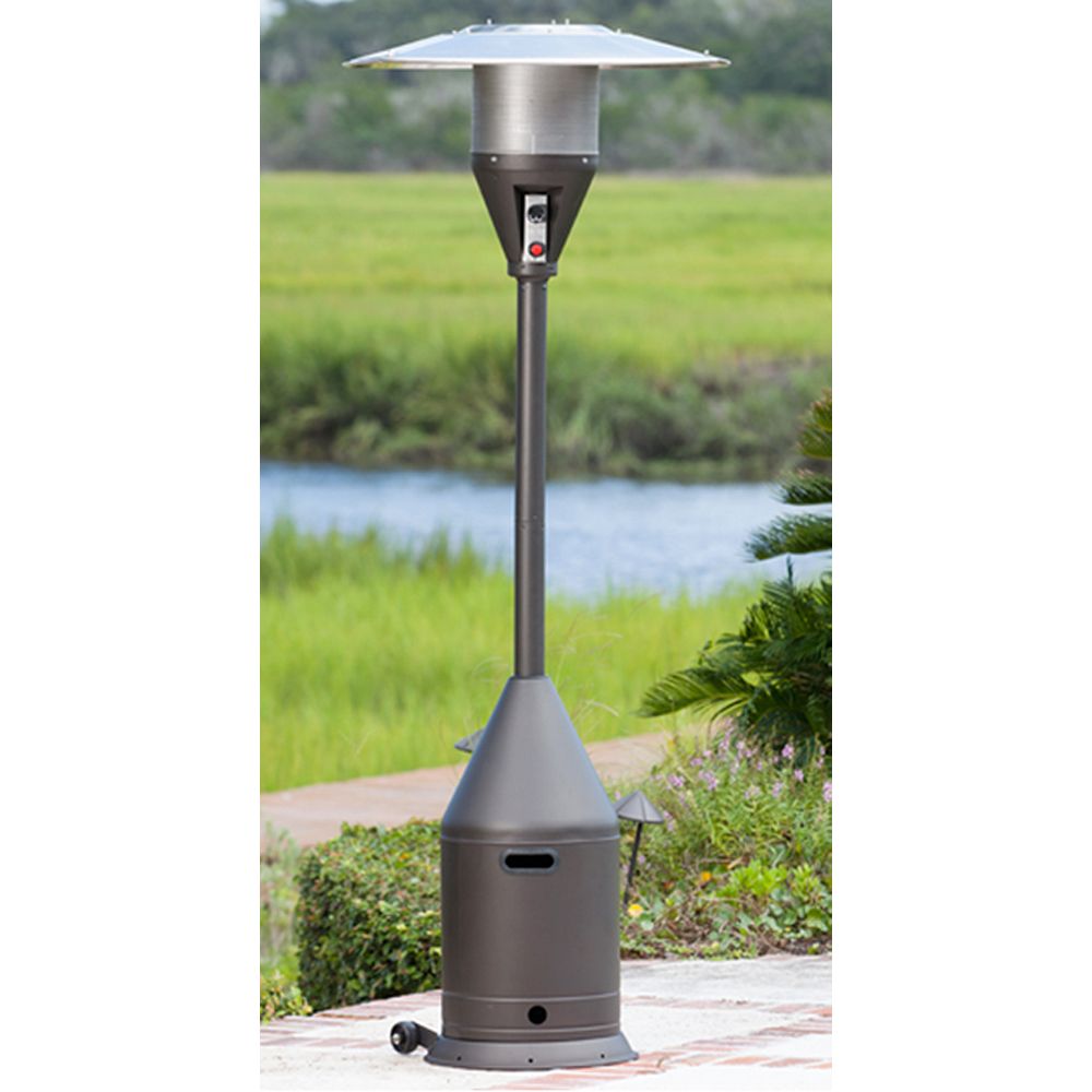 Paramount Powder Coated Conical Shaped Patio Heater in Mocha The Home Depot Canada