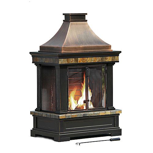 Charcoal Outdoor Fireplaces Heating The Home Depot Canada Charcoal Outdoor Fireplaces, Outdoor Fireplace Home Depot Canada