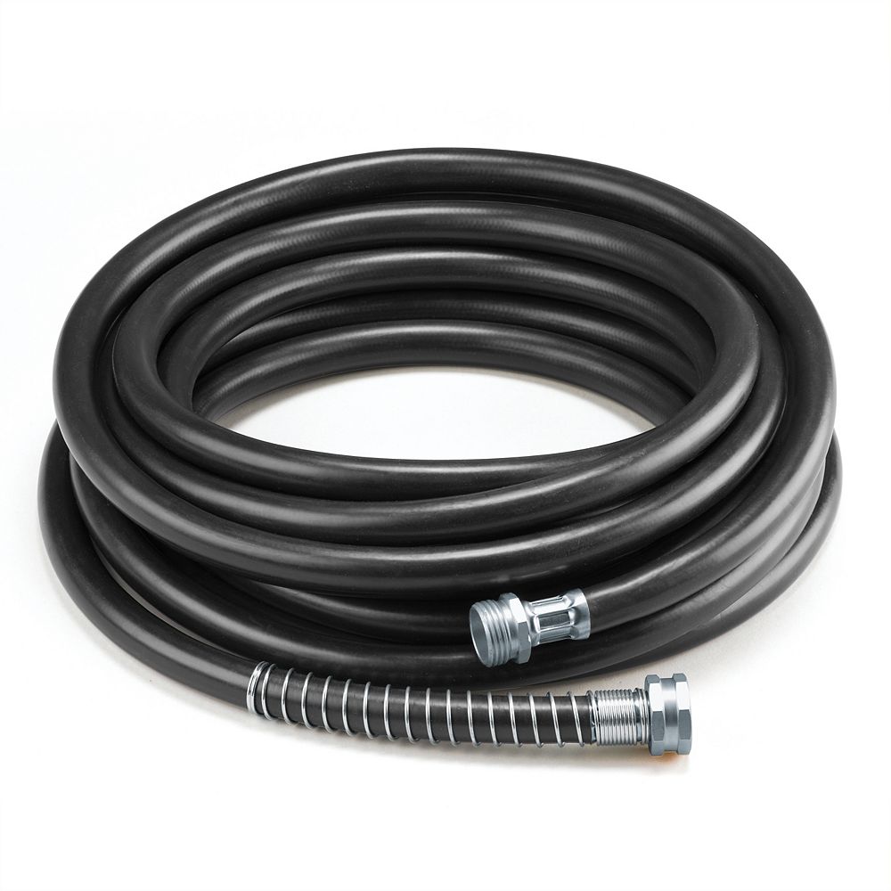 Colourwave 5 8 X 50 Premium Rubber Garden Hose Black The Home Depot Canada