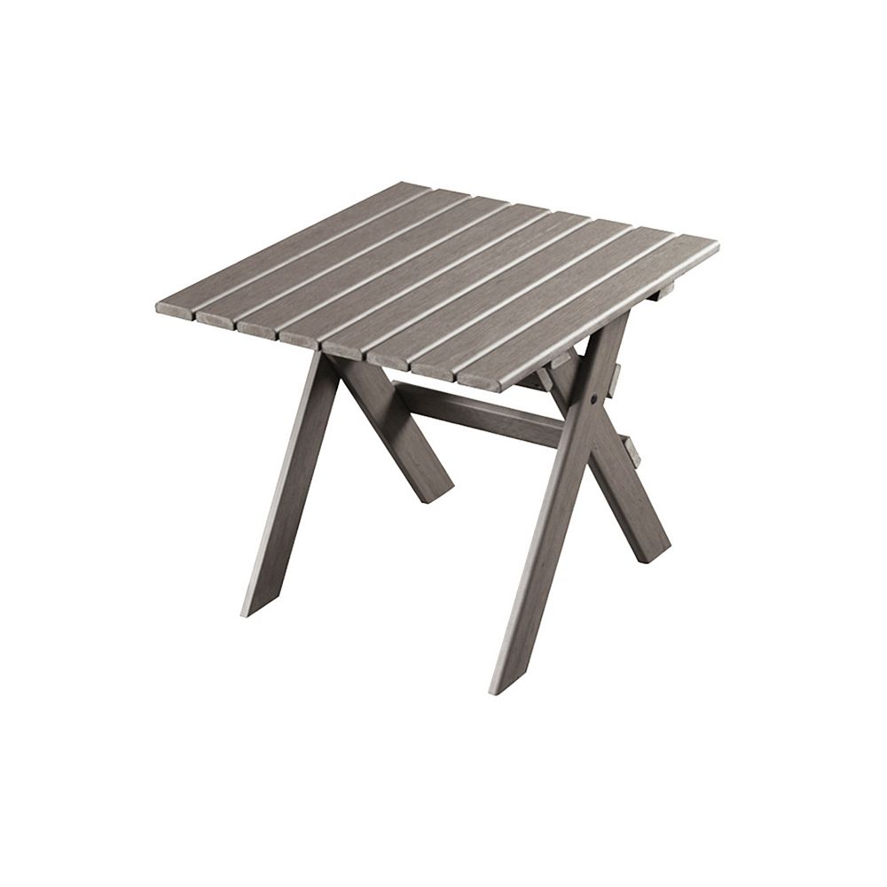 Eon Muskoka Patio Side Table in Grey The Home Depot Canada