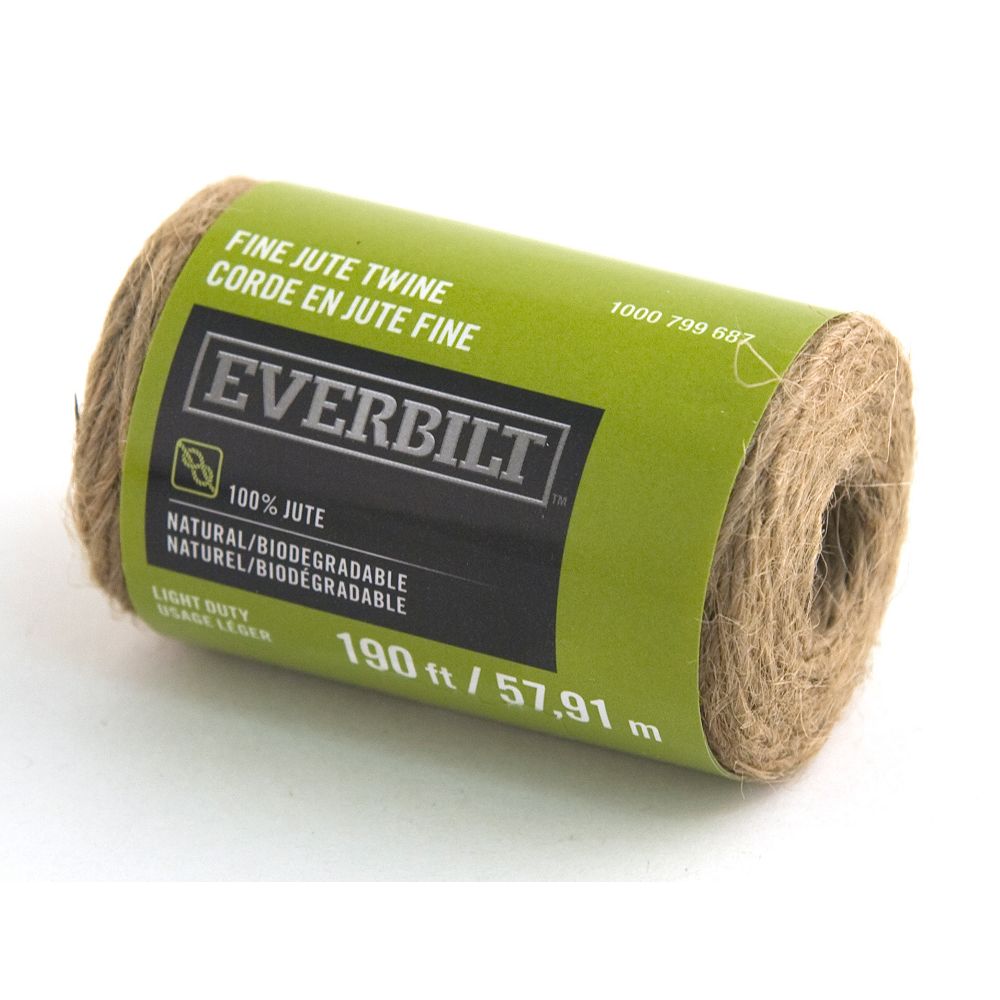 Everbilt FINE x 190 Feet JUTE TWINE NATURAL The Home Depot Canada