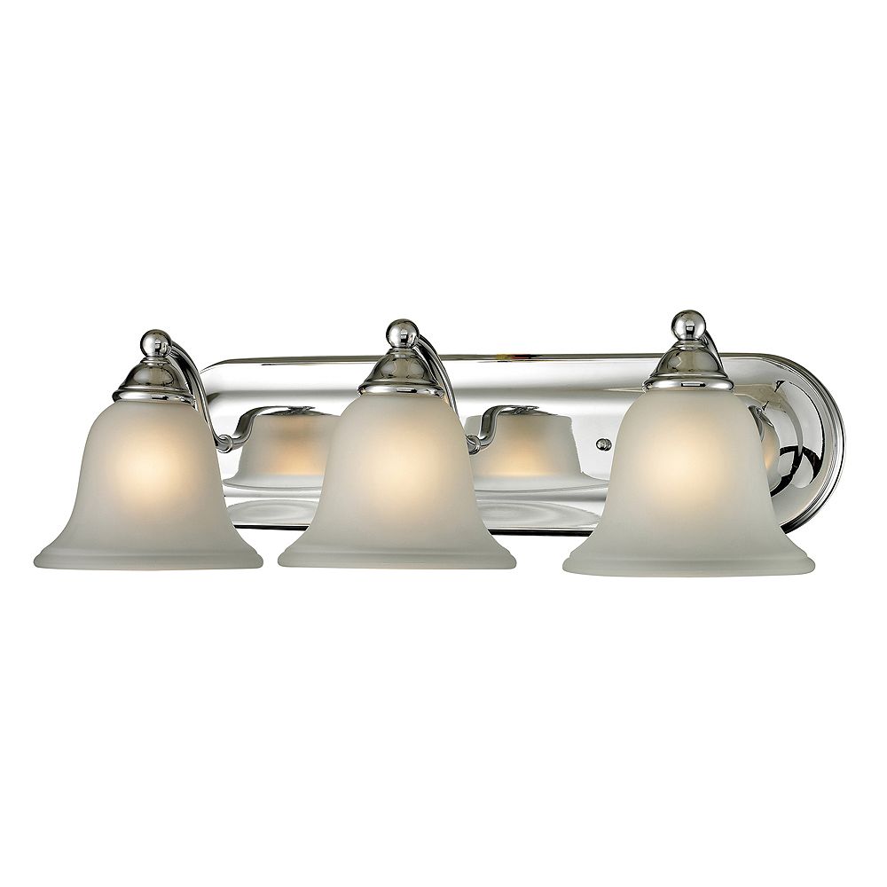 Titan Lighting 3 Light Bath Bar In Chrome The Home Depot Canada