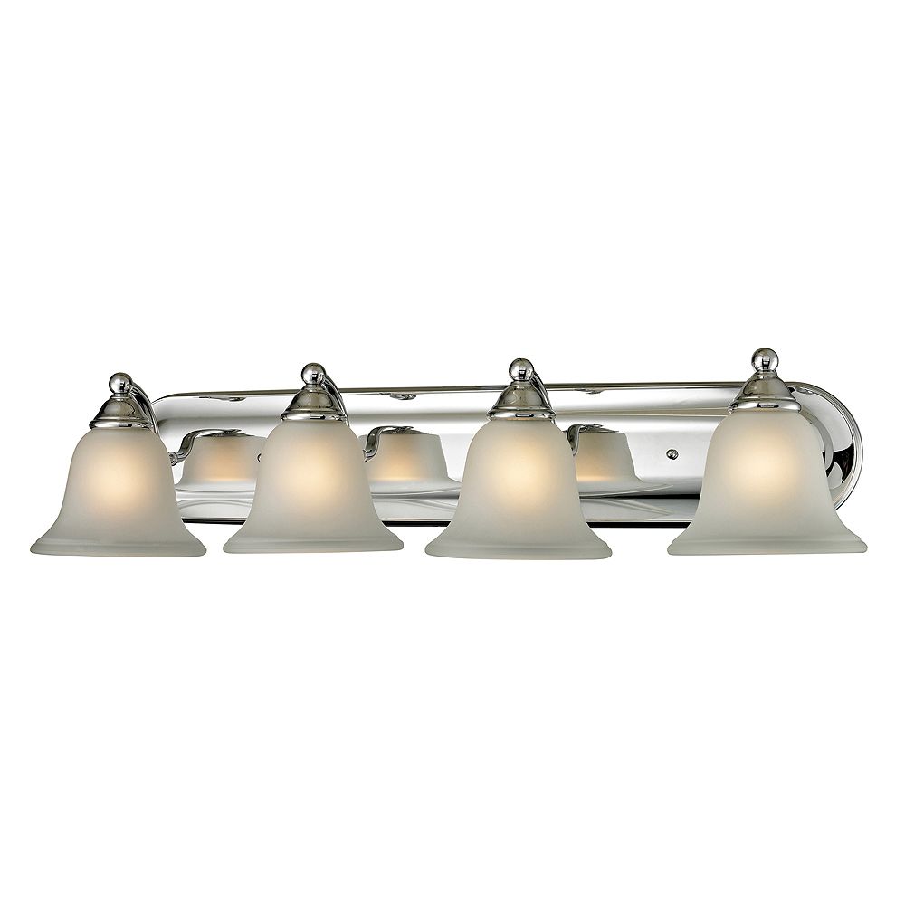 Titan Lighting 4 Light Bath Bar In Chrome With Led Option The Home