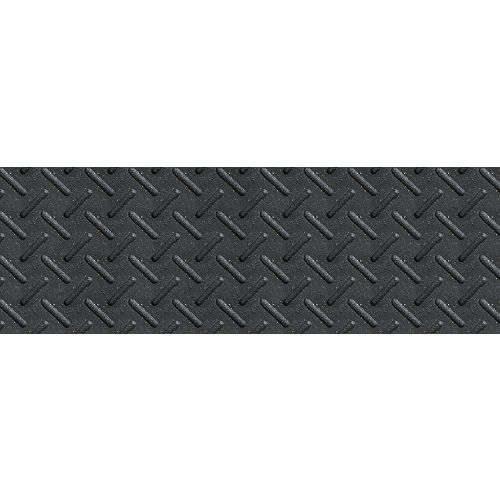 10-inch x 36-inch Heavy Duty Rubber Stair Tread in Black