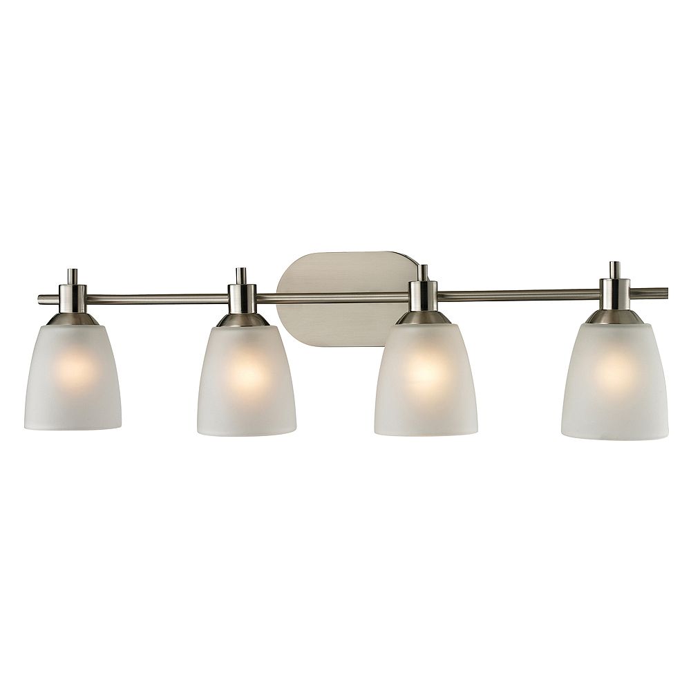 Titan Lighting Jackson 4Light Brushed Nickel Bath Light The Home