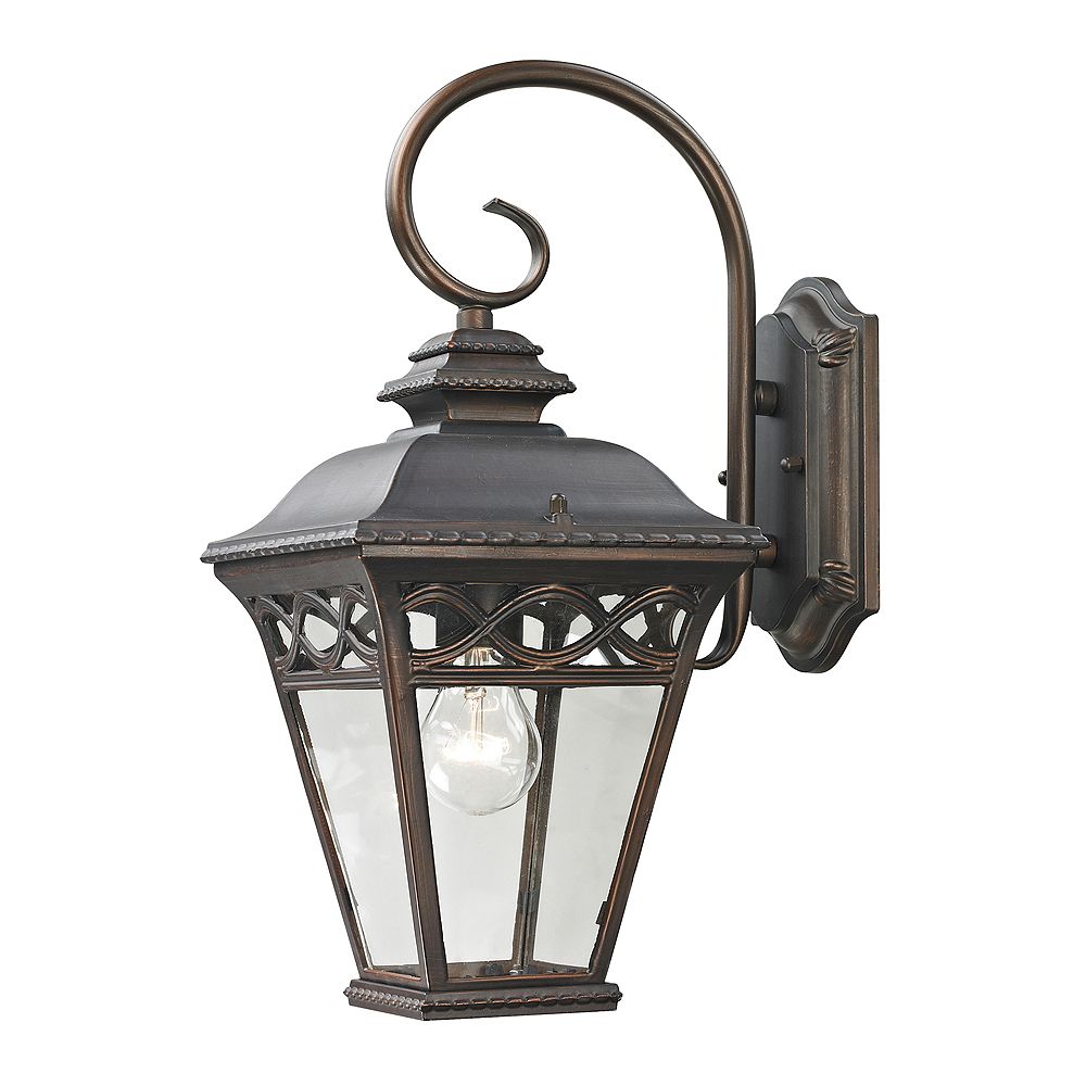 Titan Lighting Outdoor Sconce In Hazelnut Bronze | The Home Depot Canada