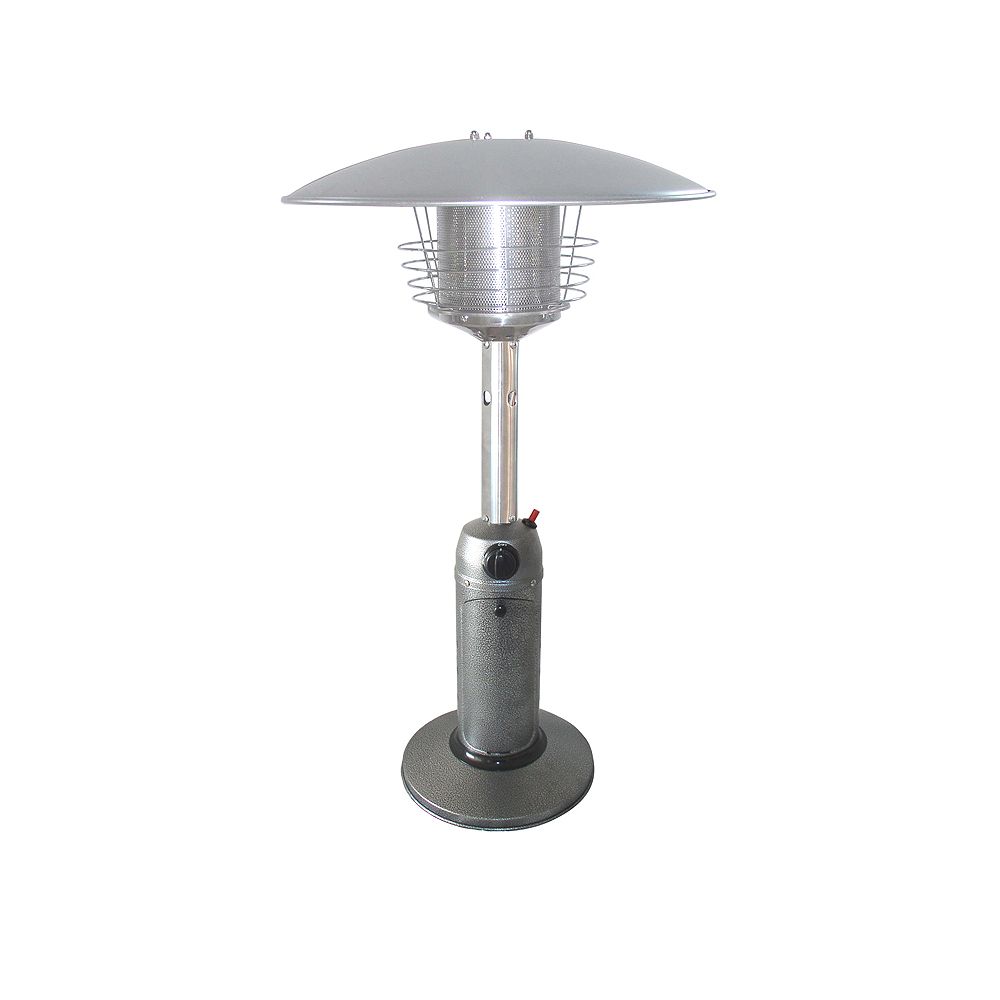 Hiland 38inch Tall Portable Table Top Patio Heater in Hammered Silver