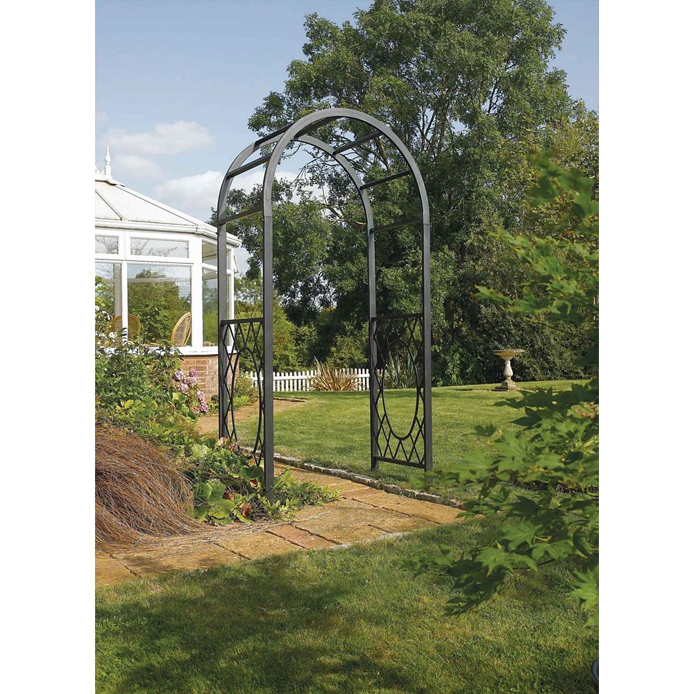 Rowlinson Wrenbury Round Top Metal Arch The Home Depot Canada