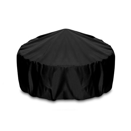 36-inch Outdoor Fire Pit/Table Cover in Black