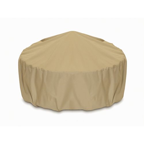 36-inch Outdoor Fire Pit/Table Cover in Khaki