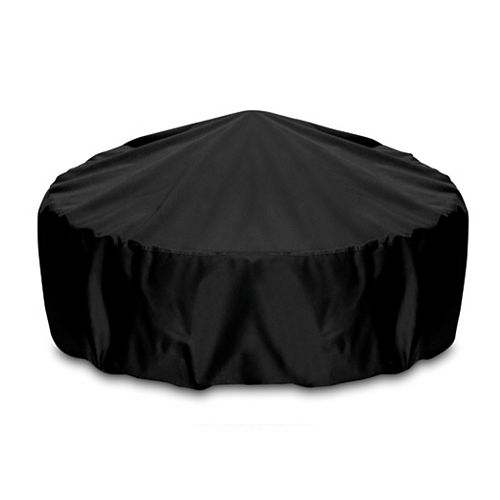 48-inch Outdoor Fire Pit/Table Cover in Black