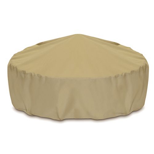 80-inch Outdoor Fire Pit/Table Cover in Khaki