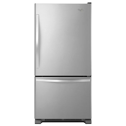 30-inch W 19 cu. ft. Bottom Freezer Refrigerator in Stainless Steel