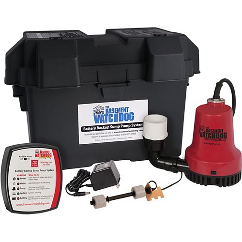 1/4 HP Emergency Battery Backup Automatic Sump Pump