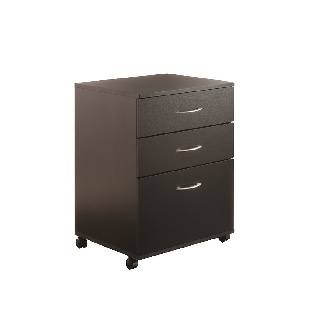 Nexera Nexera Essentials 3Drawer Filing in Black The Home