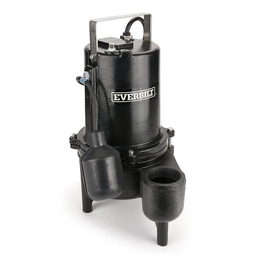 Everbilt 6/10 HP Sewage Pump The Home Depot Canada
