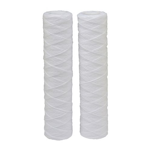 String Wound Universal Replacement Water Filters, 2.5 inch x 10 inch (2-Pack)