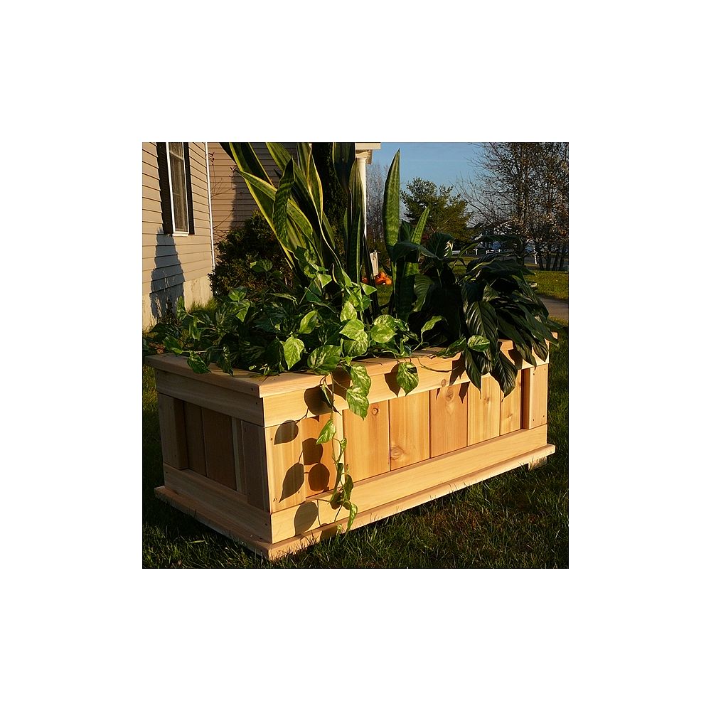 Infinite Cedar Flower Box The Home Depot Canada