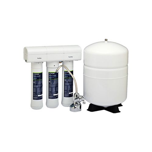 Reverse Osmosis Undersink Chlorine, Lead, and Microbe Water Filtration System