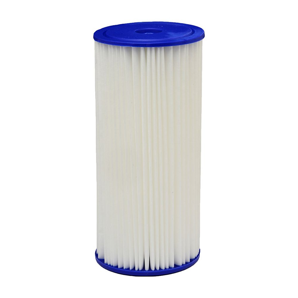 EcoPure Pleated Universal Replacement Water Filters, 4.5 inch x 10 inch