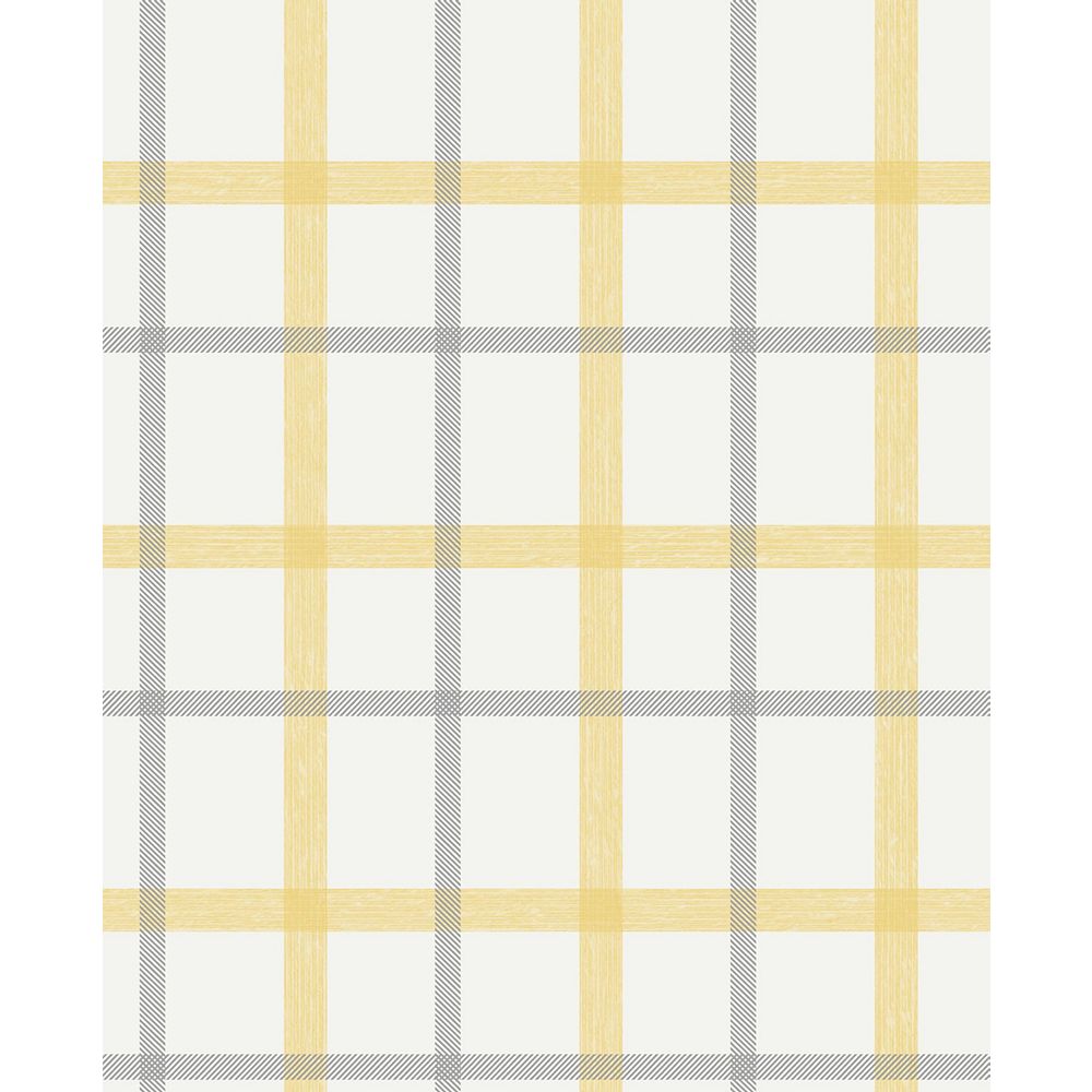 Superfresco Plaid Yellow/Gold Wallpaper The Home Depot Canada