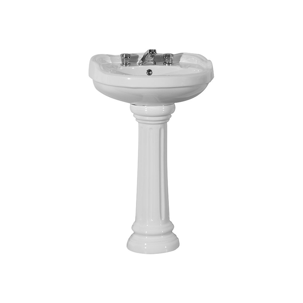 Mancesa The Windsor Bathroom Pedestal Sink The Home Depot Canada