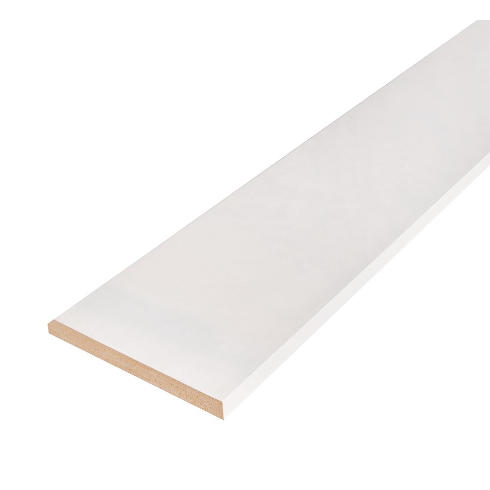 Alexandria Moulding 3/8-inch x 4 3/16-inch x 144-inch MDF Primed ...