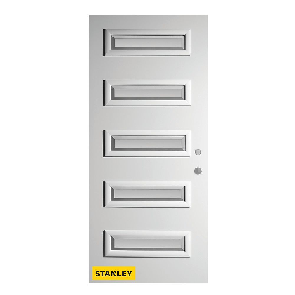 STANLEY Doors 35.375 inch x 82.375 inch Ruth 5Lite Satin Bevel