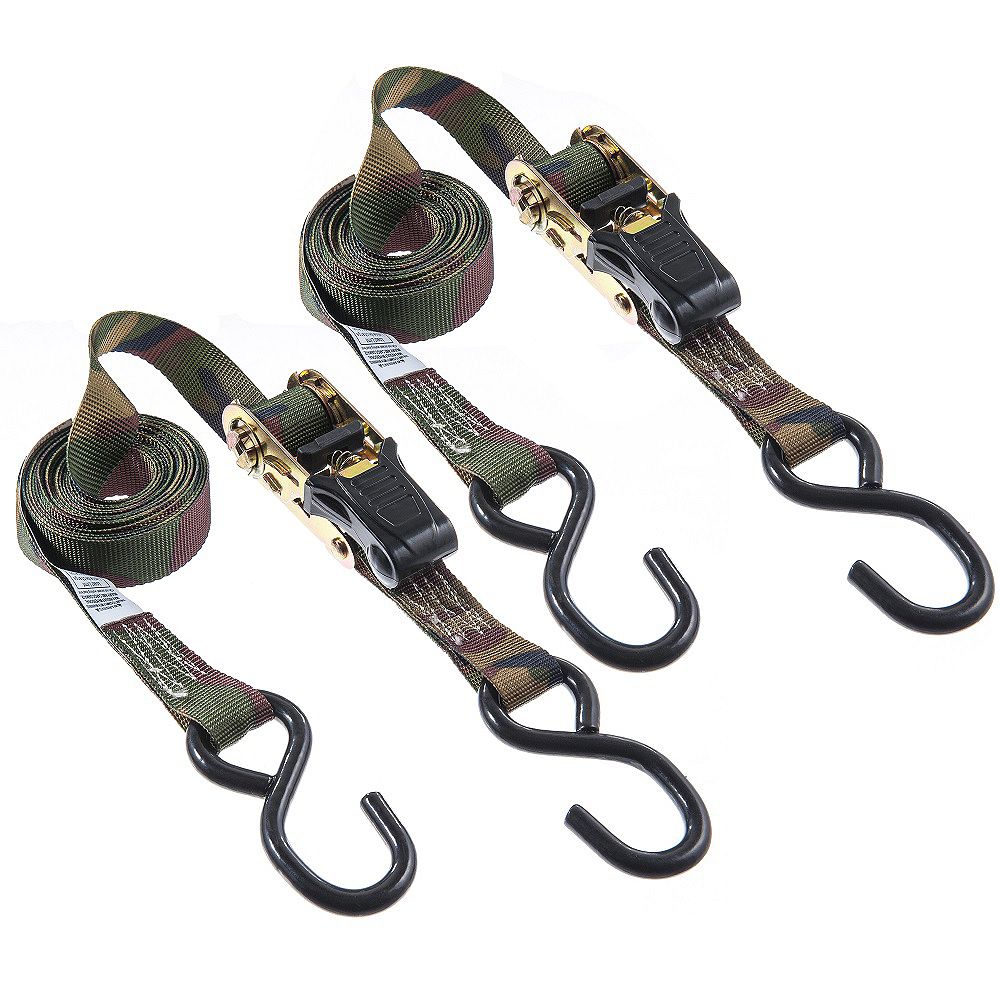 KEEPER Tiedown, 12 ft.. Ratch,Camo,1500lb (2Pack) The Home Depot Canada