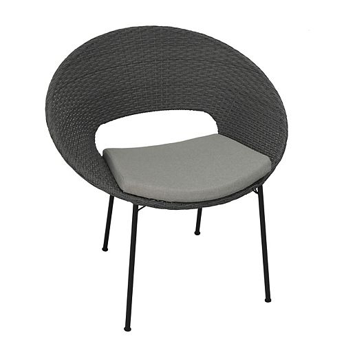 hampton bay cayman woven egg patio chair