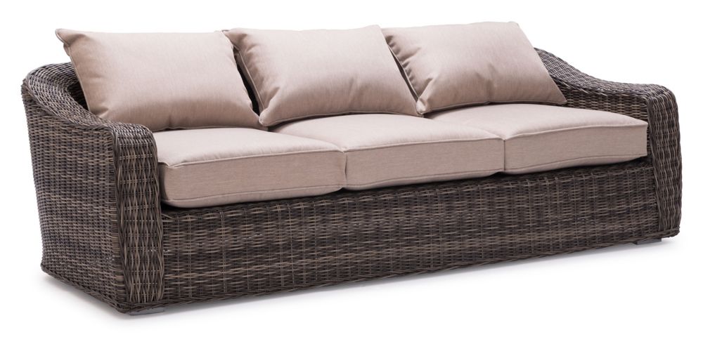 Zuo Modern Praia Sofa Light Brown The Home Depot Canada