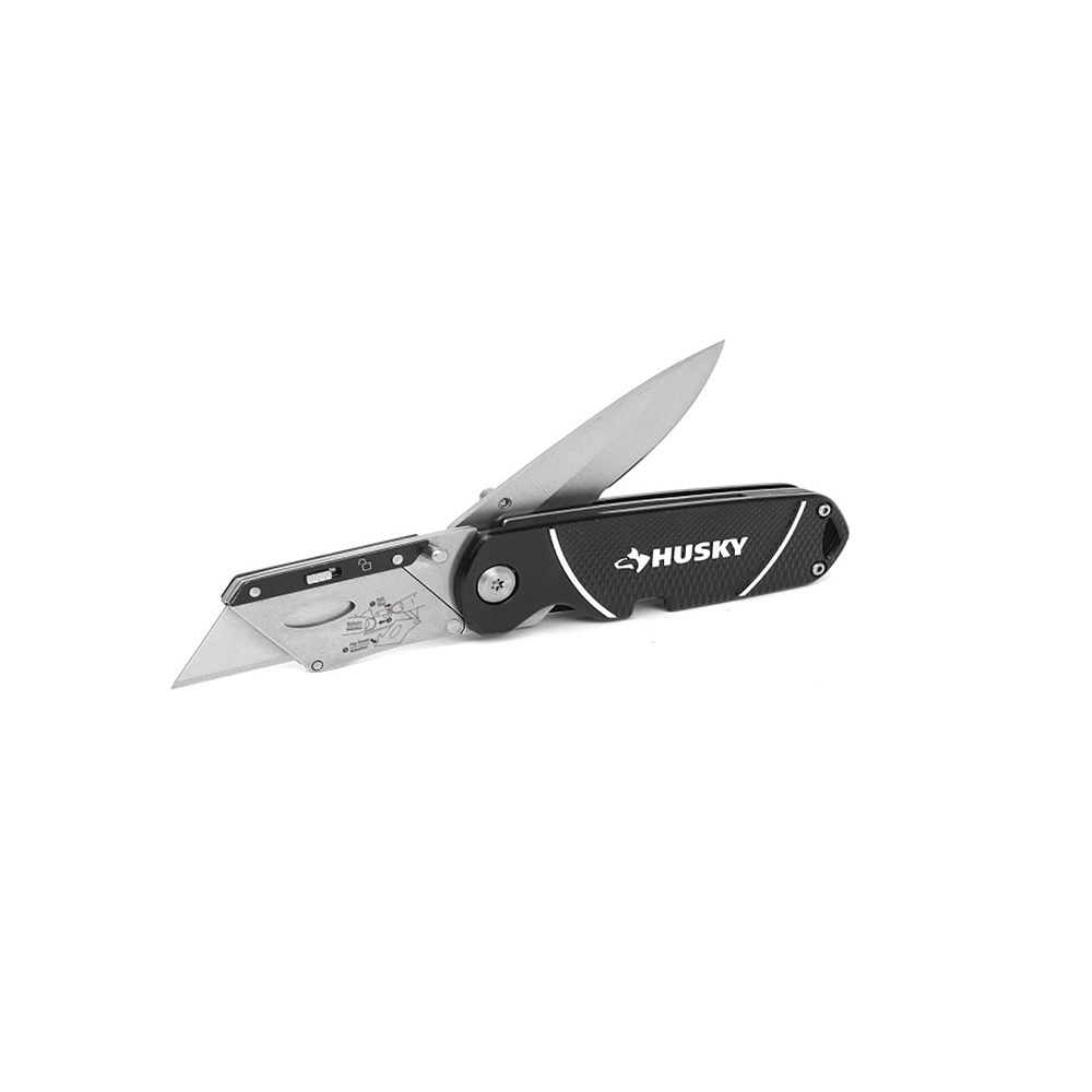 Husky Twin Blade Folding Utility Knife The Home Depot Canada