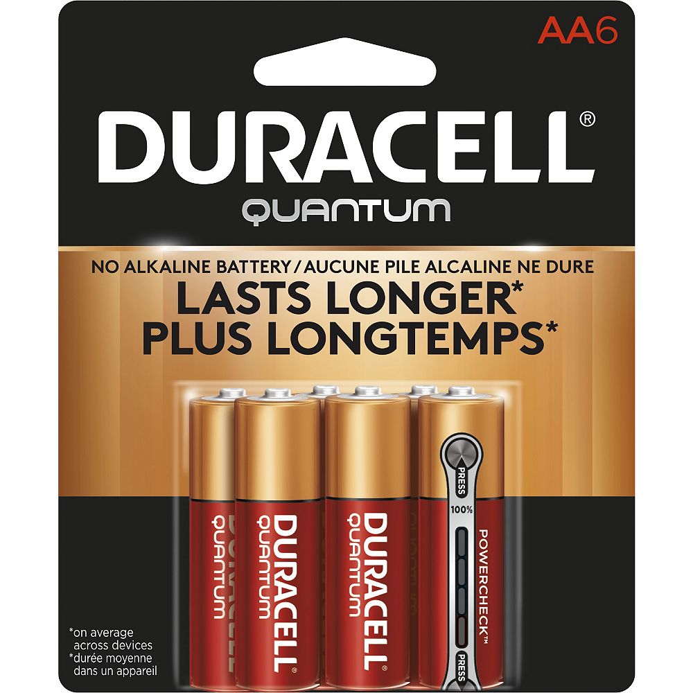 Duracell Quantum AA Alkaline Batteries 6 count The Home Depot Canada