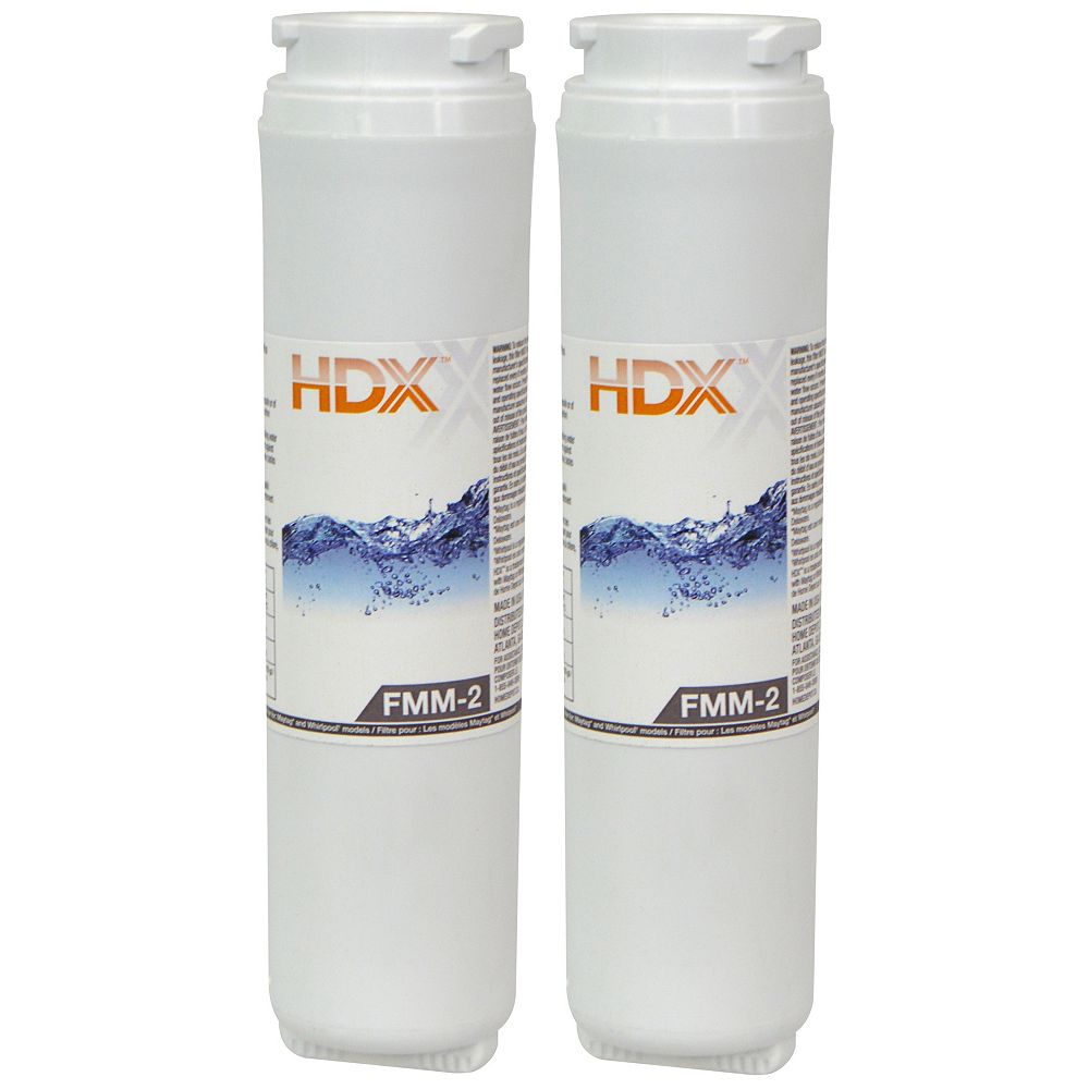 HDX FMM2 Refrigerator Replacement Filter Fits Maytag UKF8001 (2Pack