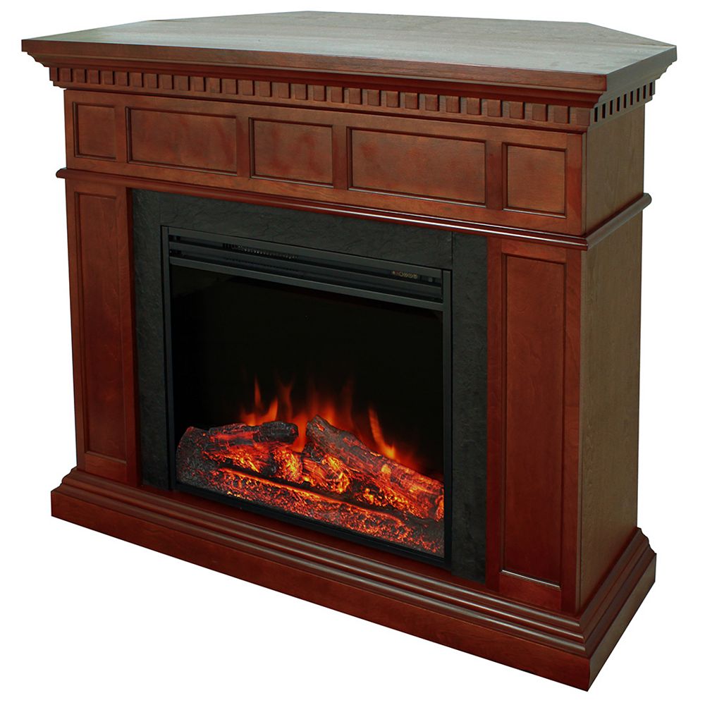 Muskoka 28 Inch Electric Fireplace Media/Mantel Hybrid with Corner