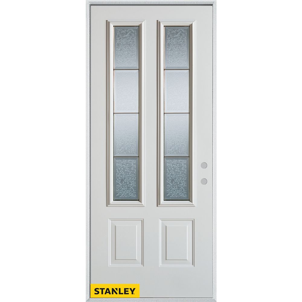 STANLEY Doors 35.375 inch x 82.375 inch Diana Zinc 2Lite