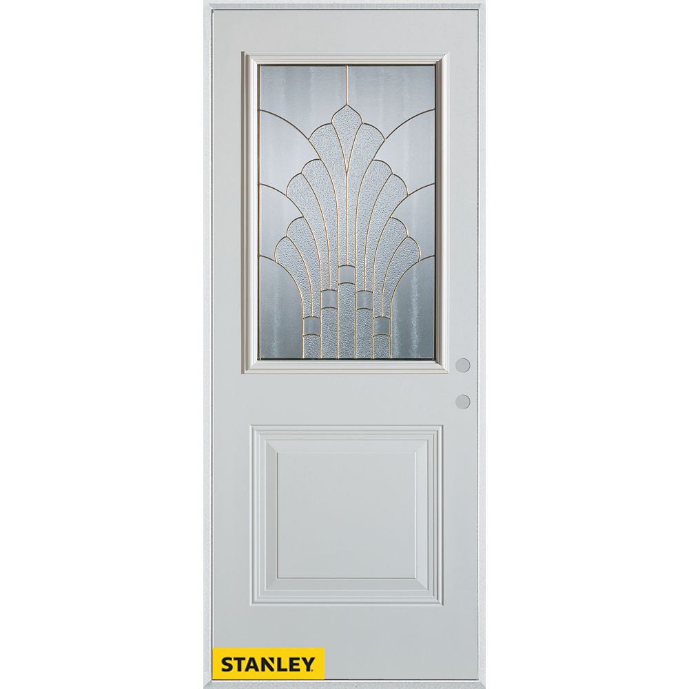 STANLEY Doors 35.375 inch x 82.375 inch Gladis Zinc 1/2
