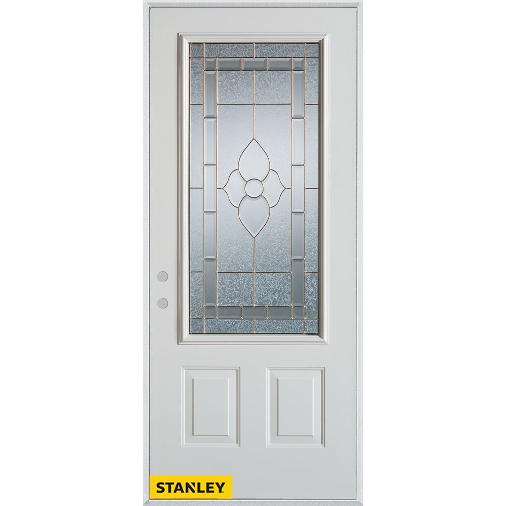 STANLEY Doors 33.375 inch x 82.375 inch Marguerite Brass 3