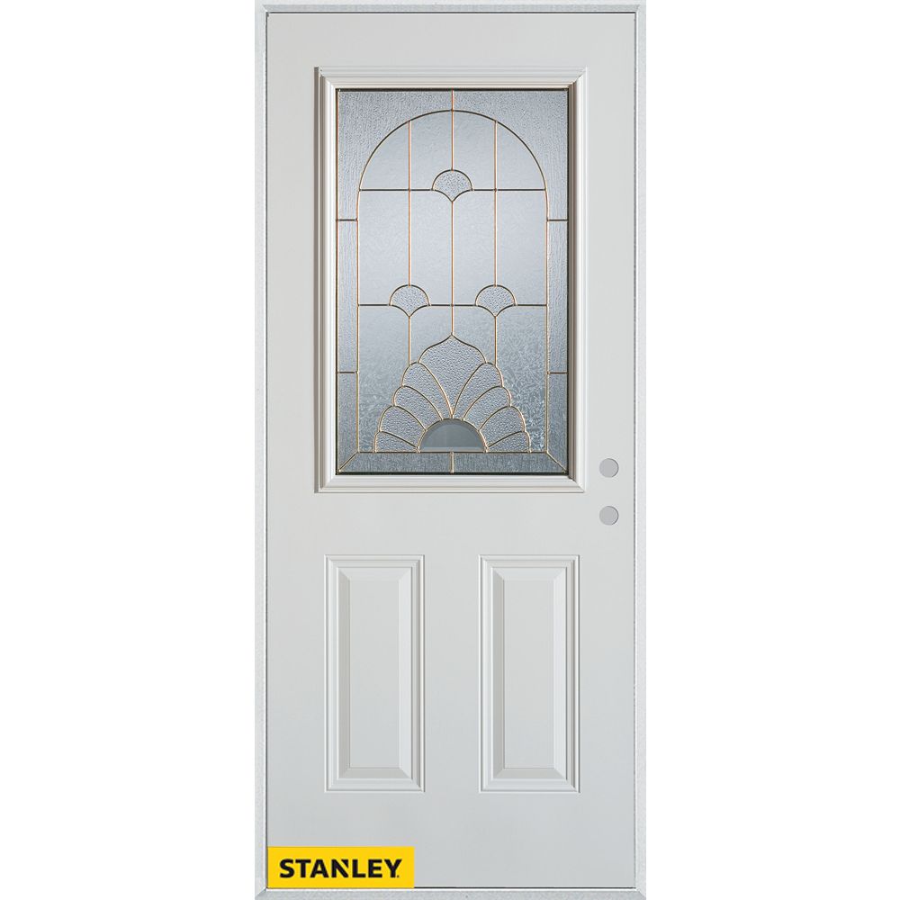 STANLEY Doors 35.375 inch x 82.375 inch Florentine Brass 1