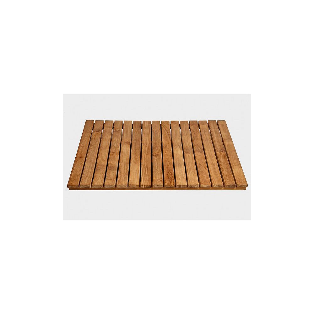 Arb Teak & Specialties Teak Shower Mat 30 Inch The Home Depot Canada
