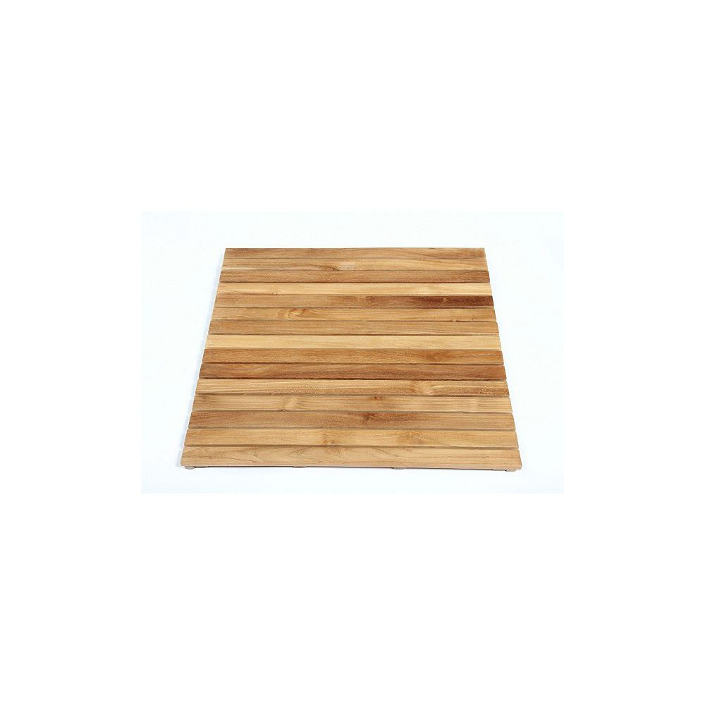Arb Teak & Specialties Teak Shower Mat 36 Inch The Home Depot Canada
