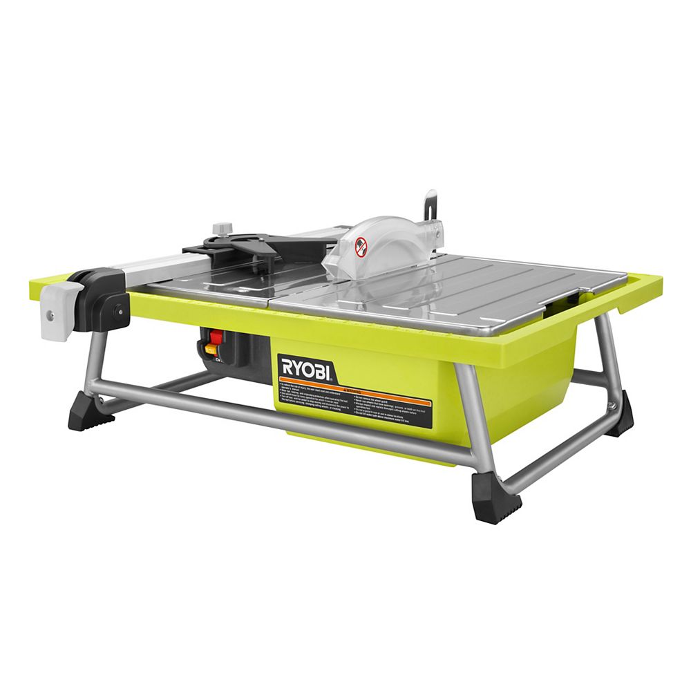 Ryobi 7 Inch 48 Amp Tabletop Tile Saw The Home Depot Canada